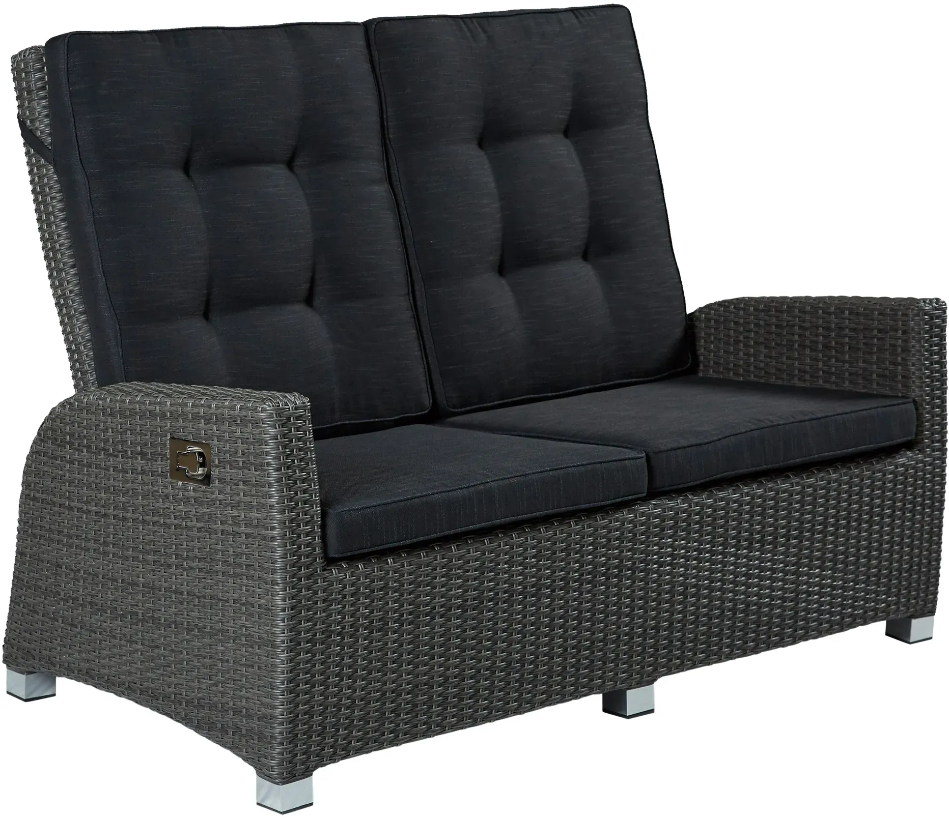 LC Garden »Barcelona« Dining 2er Sofa Speisehöhe grau-mix Zweisitzer