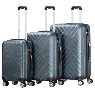 Zelsius Koffer-Set 3-tlg. anthrazit/grau