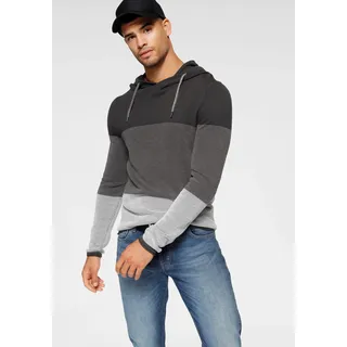Bruno Banani Kapuzenpullover, im trendigen Waffel-Look, grau