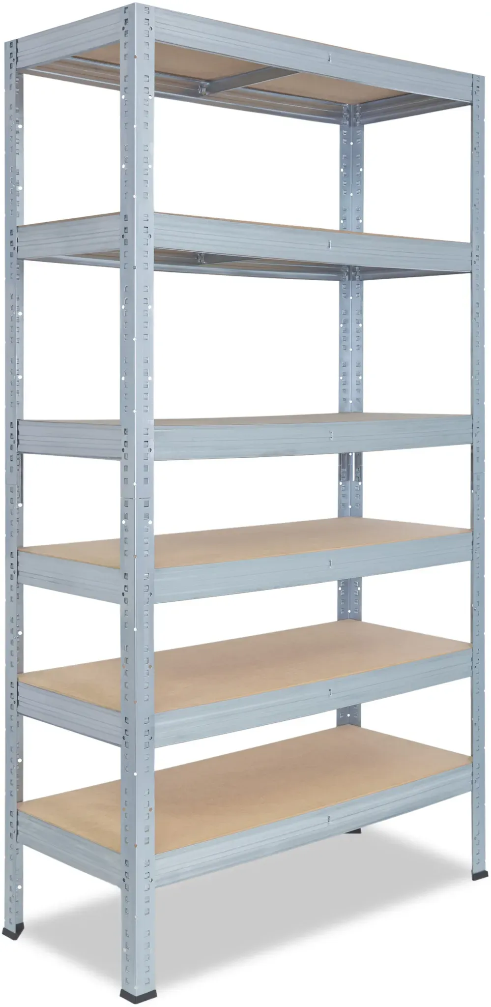 shelfplaza PRO 230x120x30 cm Schwerlastregal in verzinkt mit 6 Böden und 166 kg Traglast pro Boden