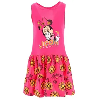 Disney Sommerkleid Disney Minnie Maus Kinder Mädchen Kleid Sommerkleid 100% Baumwolle, Gr. 98 bis 128 rosa 104