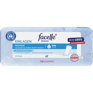 facelle diskret Hygiene-Einlagen Normal - 14.0 Stück