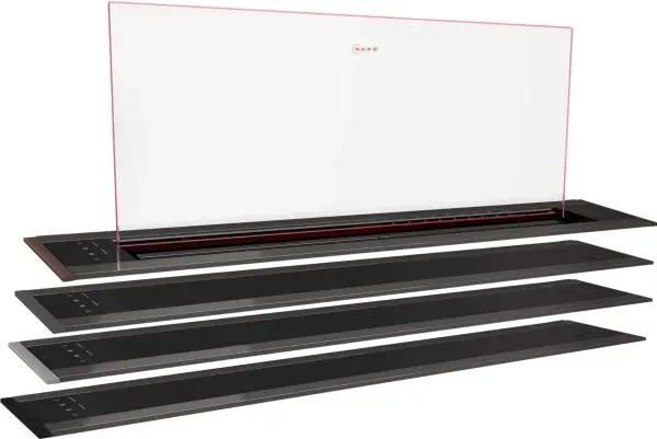 Neff Collection I88WMM1Y7 - N90 Tischlüfter mit 7 Jahre Garantie, Schwarz, Flex Design, 80 cm