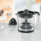 (Schwarz, Edelstahl, Transparent) ZP50 Zitruspresse