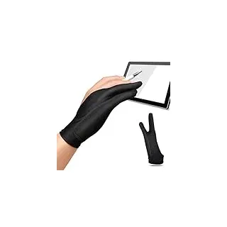 Grafiktablett Handschuh Zeichenhandschuh Künstlerhandschuh, Handschuh Grafiktablett, Anti-Touch-Handschuh Künstlerhandschuhe Zeichentablett, Zwei-Finger-Handschuh