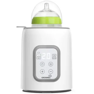 GROWNSY Flaschenwärmer Baby, 8-in-1 Flaschenwärmer für alle Flaschen mit Timer, präziser Temperaturkontrolle und automatischer Abschaltung, multifunktionaler