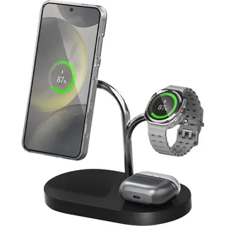 Samsung Wireless Charger (Trio) (15 W), Wireless Charger, Schwarz