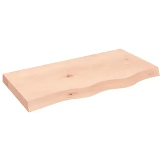 vidaXL Waschtischplatte 80x40x(2-6) cm Massivholz Unbehandelt