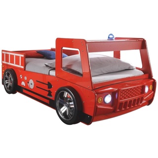 Begabino Kinderträume Feuerwehrbett Spark 90 x 200 cm rot