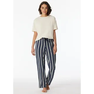 SCHIESSER Damen Schlafhose lang Webhose-Mix + Relax Pyjamaunterteil, Multicolor 1_180460, 46