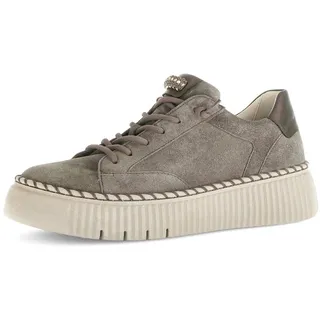 Gabor Damen Low-Top Sneaker, Frauen Halbschuhe,Best Fitting,Sportschuhe,Freizeitschuhe,Turnschuhe,Laufschuhe,Mohair/Bronce,41 EU / 7.5 UK - 41 EU