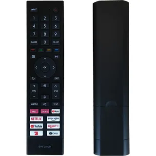 azurano Fernbedienung für HISENSE ERF3I80H HT288509 T288509 VOICE - A6 A4 Series, 32A4EG, 40A4EG, 43A6GG 7H FG, 50A6GG FG 7H, 55A6GG 7H FG, 58A6FG GG, 65A6GG FG, 70A6GG FG, 75A6GG, 76A6FG, 85A6EG