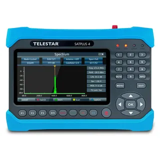 TELESTAR SATPLUS 4 – Messgerät (für DVB-S/DVB-S2/DVB-C/DVB-T2, WLAN, Glasfaser, Unicable, 7′′ Bildschirm, Live-TV-Bild)