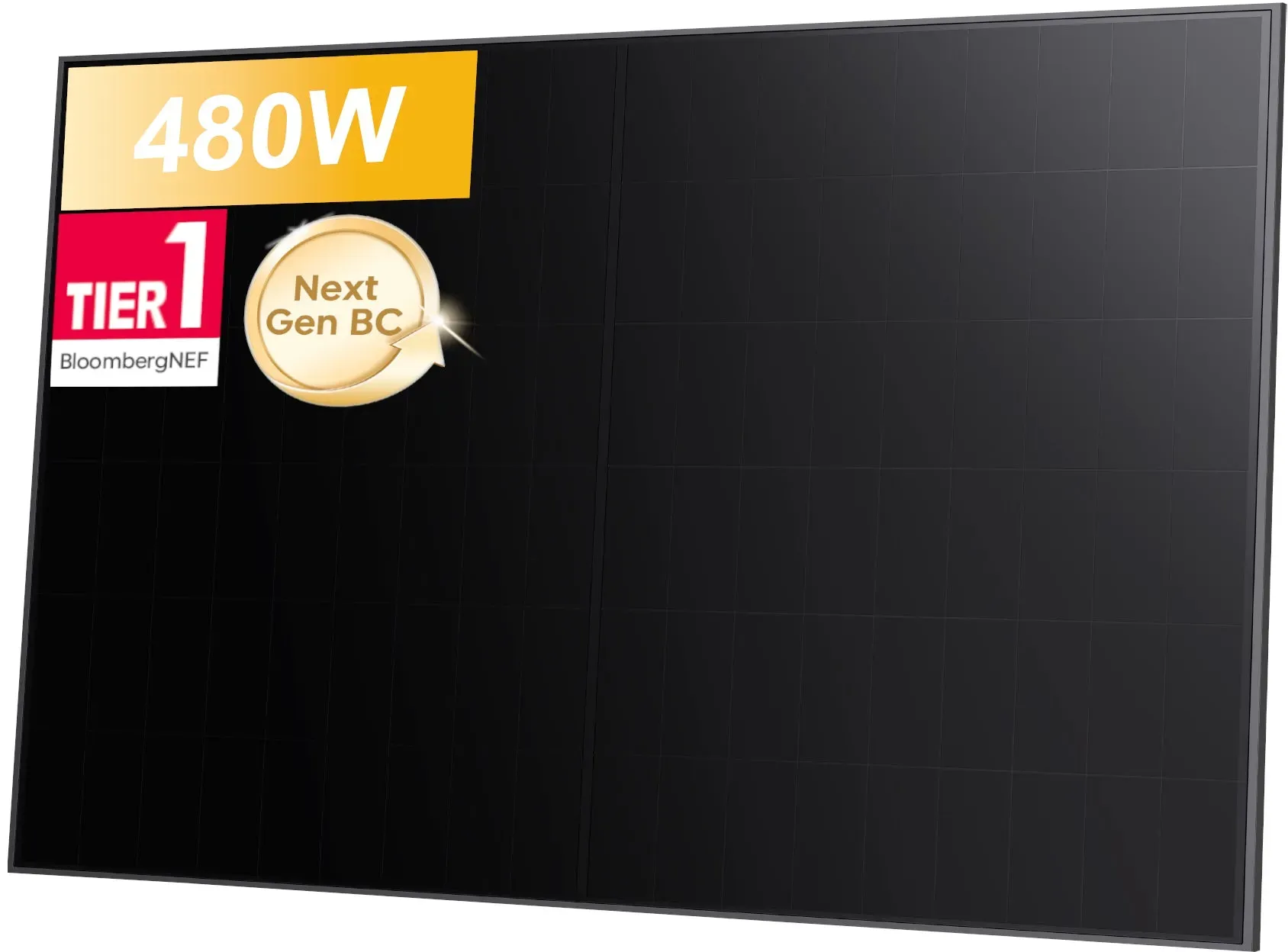 Sunpro 480Wp BC Bifaziale Full Black Solarmodule für Balkonkraftwerke Photovoltaik Glas-Glas, by Powerness - 1 Stücke / Selbstabholung