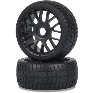CARSON 1:8 Reifen Set On-Road 4S 2St, Ersatzteil, Modellbau, Zubehör, Tuningteile, 500405840, schwarz, 100 mm