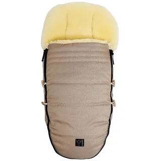 Kaiser Lammfell-Fußsack Love the Nature für Kinderwagen, Buggy & Fahrradanhänger - Sand Melange