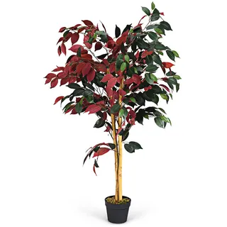 Costway Kunstpflanze 120cm,