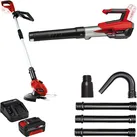 Einhell Akku-Laubbläser GP-LB 18/200 Li E + Rasentrimmer + 4,0 Ah Akku Ladegerät