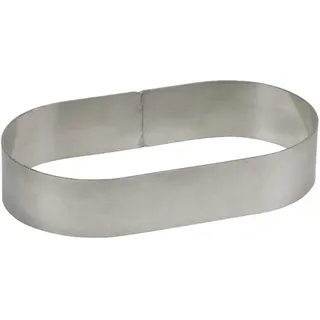 Schneider GmbH SCHNEIDER Tortenring, oval, Backring aus Reinaluminium für Quarkstollen, Materialstärke: 2/235