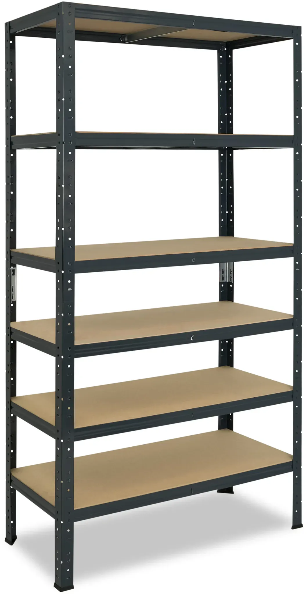 shelfplaza HOME 200x130x45 cm Schwerlastregal in anthrazit mit 6 Böden und 125 kg Traglast pro Boden