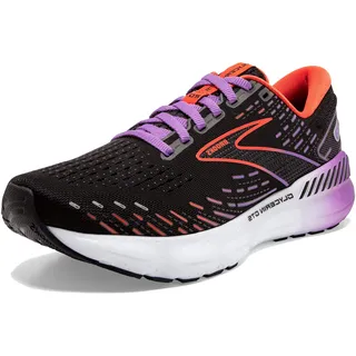 Brooks Damen Glycerin Gts 20 Running Shoe, Black Bellflower Fiesta, 36.5 EU Schmal - 36.5 EU Schmal