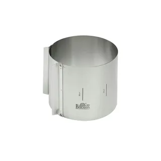 RBV Birkmann Birkmann Tortenring Easy Baking, Ø 18 cm, mit Skalierung, aus hochwertigem, rostfreiem Edelstahl,