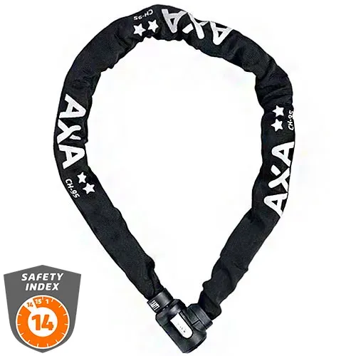 KETTENSCHLOSS AXA CHERTO 95 COMP LÄNGE 95CM, STÄRKE 8MM SCHWARZ