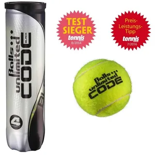 Balls ... unlimited Balls unlimited Code Black Tennisbälle - 4er Dose - ITF Approved