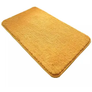 Reyox Badezimmerteppich rutschfest, Wasserabsorbierenden Badematte, Weich Flauschig Badteppich, Fußmatte für Wohnzimmer Schlafzimmer Badezimmer Gelb 120 x 200 cm