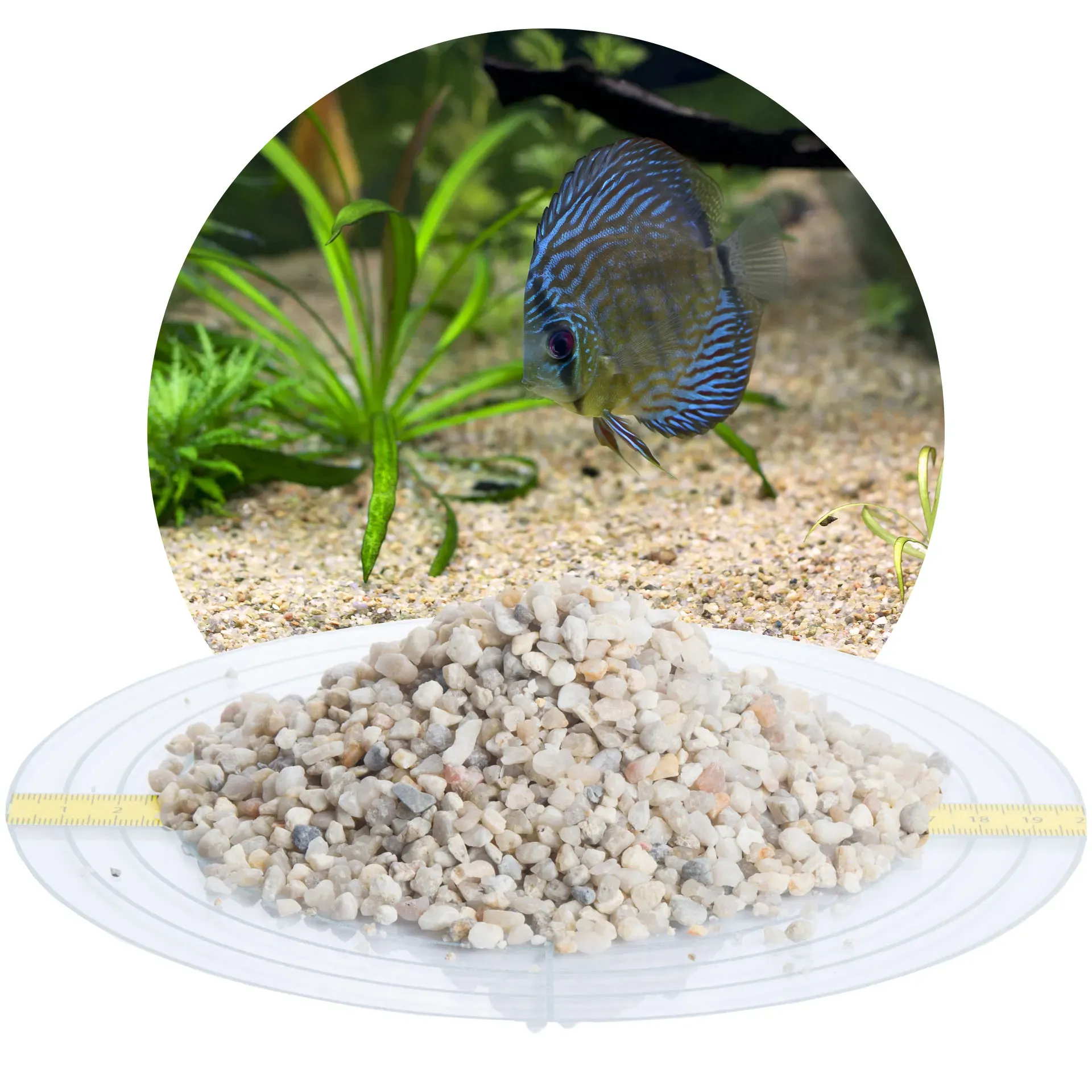 Aquariumkies beige 3,15-5,6 mm - 25 kg Sack