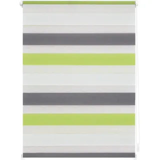 90 x 150 cm grün/grau/weiß