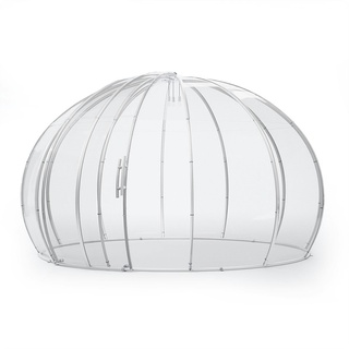 astreea Igloo Plus Gastro Terrassen Pavillon Model XL 4,84x4,84x2,75m, wasserdicht, transparent, mit Beleuchtungssystem