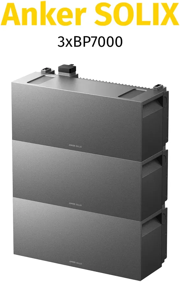Anker SOLIX BP7000 Erweiterungsakku 7KWh Speicher für Anker SOLIX Solarbank Max AC - 3xBP7000