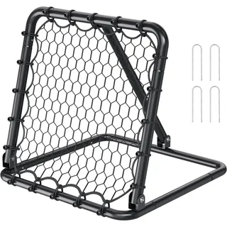 Vevor Fußball-Rebounder-Netz Kick-Back 34 x 34 Zoll tragbare Fußball-Trainingsgeschenke, Tornetz mit vollständig einstellbaren Winkeln, Hilfsmittel und Ausrüstung für alle Altersgruppen