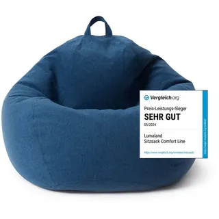 Lumaland Sitzsack Comfort (navyblau, 250l)