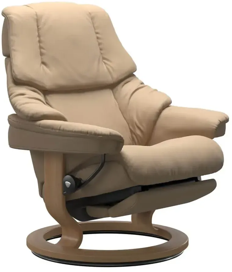 Stressless Reno | Power Sessel M Paloma Beige Eichefarben
