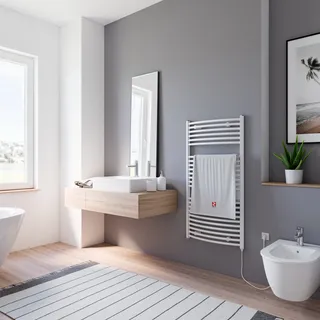 Handtuchheizkörper Europa 1135 x 600 mm 600 W weiß rechts