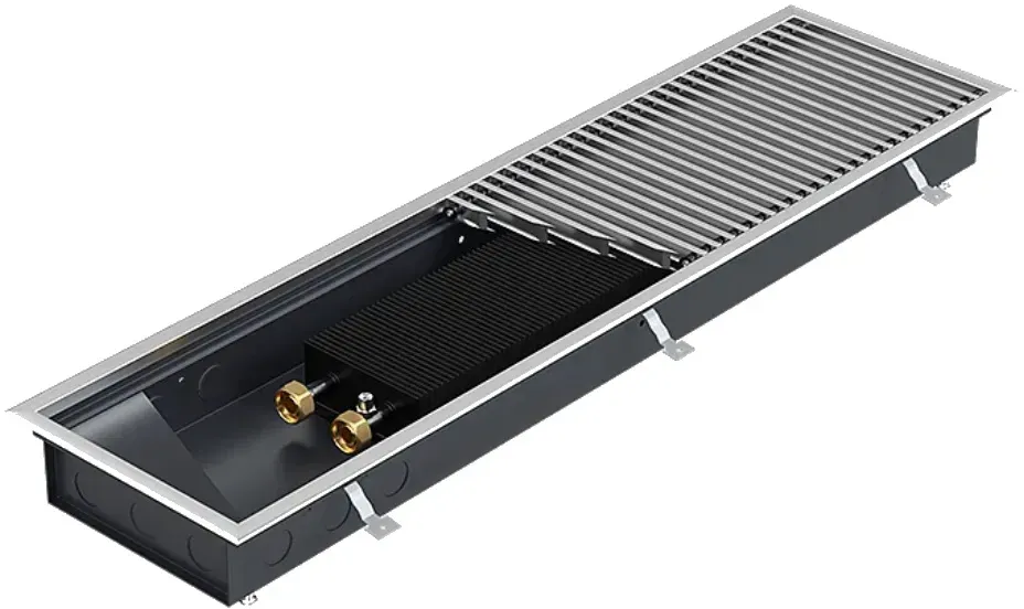 Bodenkonvektor Unterflurkonvektor Kanalhöhe 140 mm natürliche Konvektion