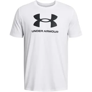 Under Armour Sportstyle Logo Kurzarm-t-shirt - White Black L