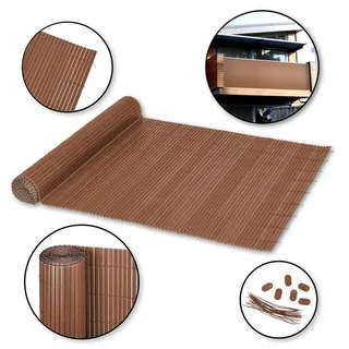 mit Steg 90 x 400 cm braun