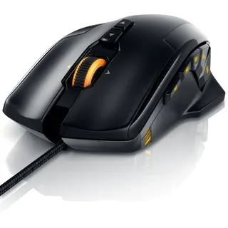 Titanwolf Gaming-Maus kabelgebunden, USB Gaming Laser Mouse mit 10800 dpi, RGB LEDs, Gewichts-Justierung