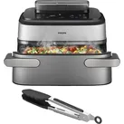 PHILIPS NA565/02 Steam Airfryer 5000 Series Megabasket 9.5L Kapazität Dampfgarer Heißluftfritteuse
