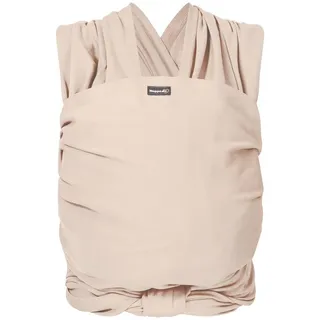 Hoppediz Elastisches Babytragetuch für Neugeborene ab Geburt (2–9 kg) – Weiches Babytragetuch aus kbA-Baumwolle – Elastisches Tragetuch für Babys – Creme 4,60 m