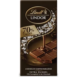 Lindt Lindor Cacao mit zartschmelzende dunkler Schokolade 100g