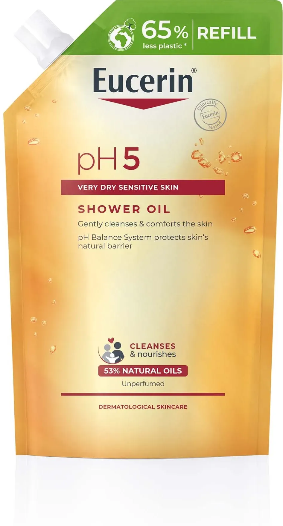 Eucerin pH5 Shower Oil Oparfymerad Refill 400 ml
