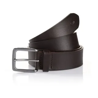 Tom Tailor Ledergürtel mit Dornschließe Modell 'Scott', Dunkelbraun, 95