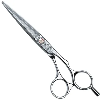 Kasho Damascus Haarschneideschere 5,5 Zoll Offset