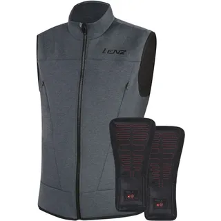 Lenz Heat 2.0 Weste - Black / Grey melange - 2XL