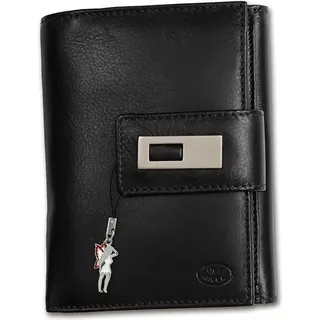 Old River Geldbörse Damen Herren Portemonnaie schwarz