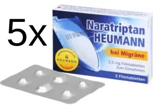 NARATRIPTAN Heumann bei Migräne 2,5 mg Filmtabl. 5 x 2 St.